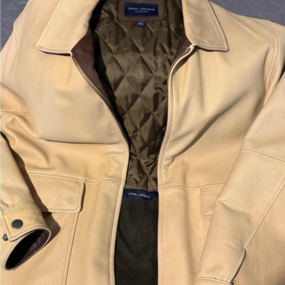 Daniel Cremieux Cream Lightweight Shirt Jacket